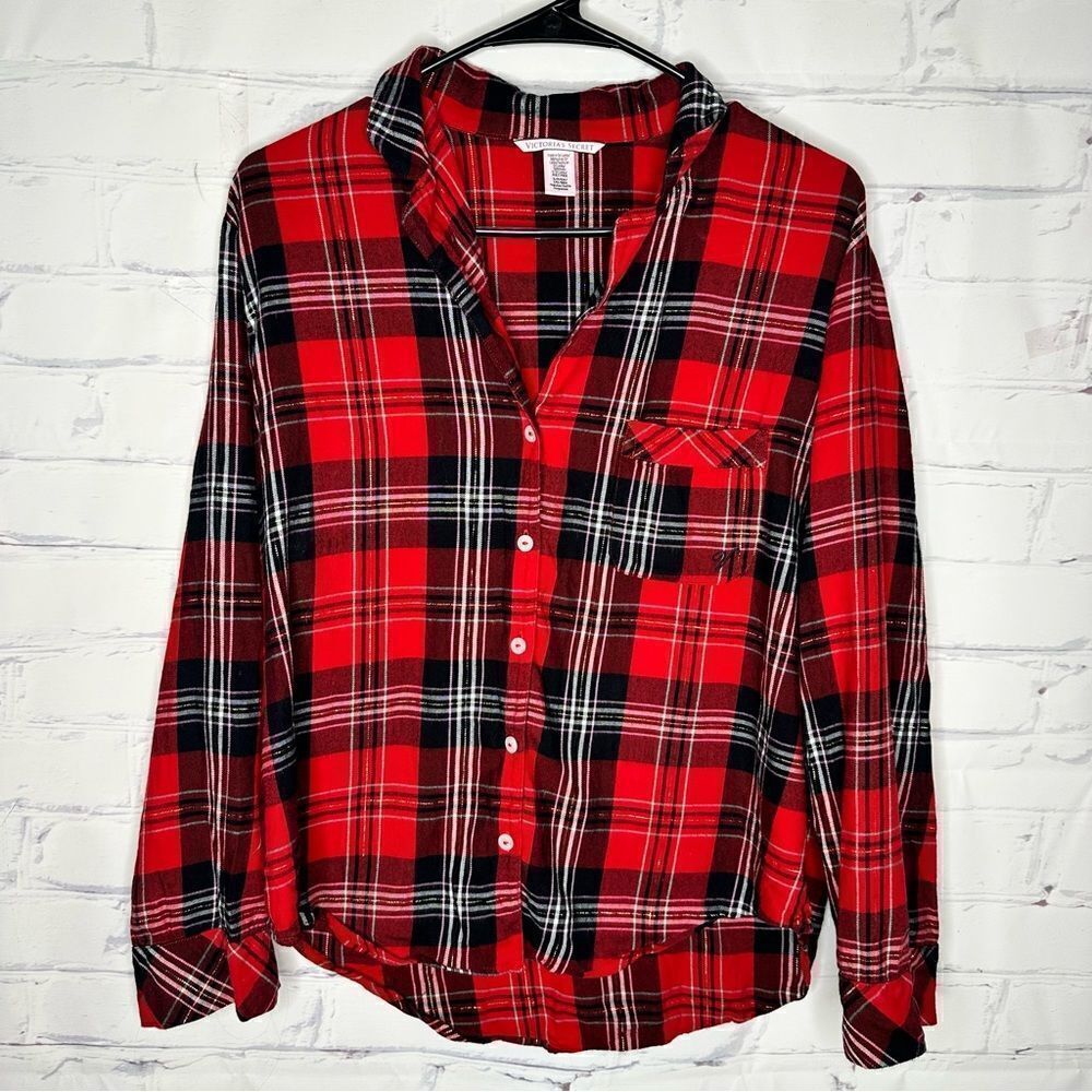 Victoria’s Secret small red plaid pajama set‎